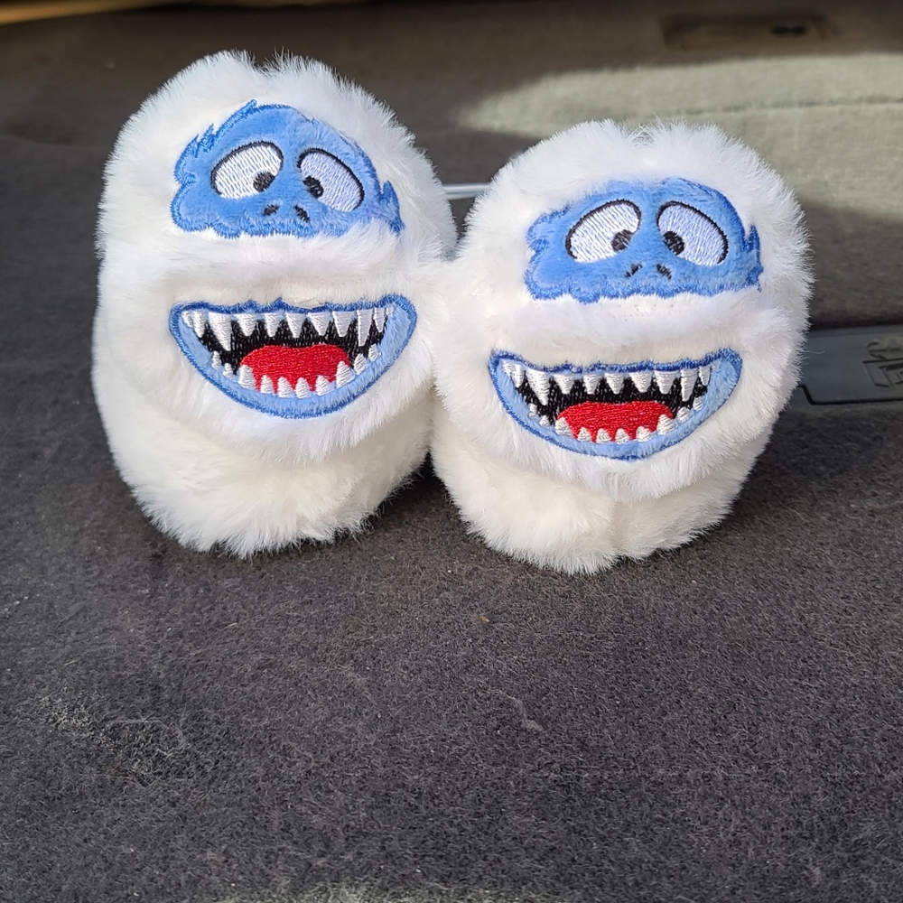 NEW RUDOLPH Abominable snowman slippers plush kids toddler unisex